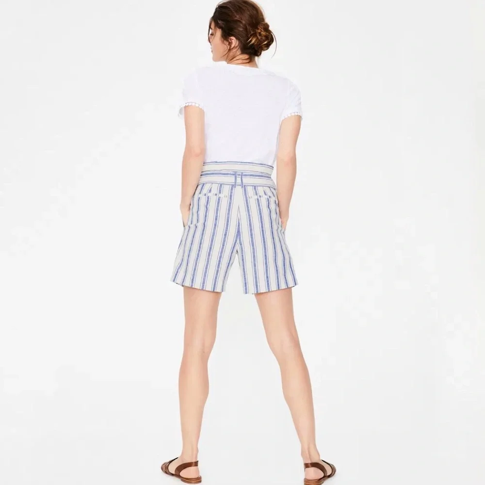 Boden St Ives‎ Paperbag Linen Shorts